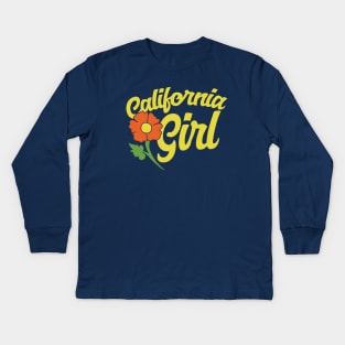 California Girl Kids Long Sleeve T-Shirt